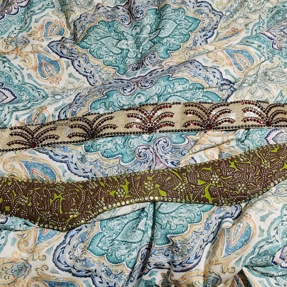 Two Original Kippy Belts size 30, 1 red 1 green